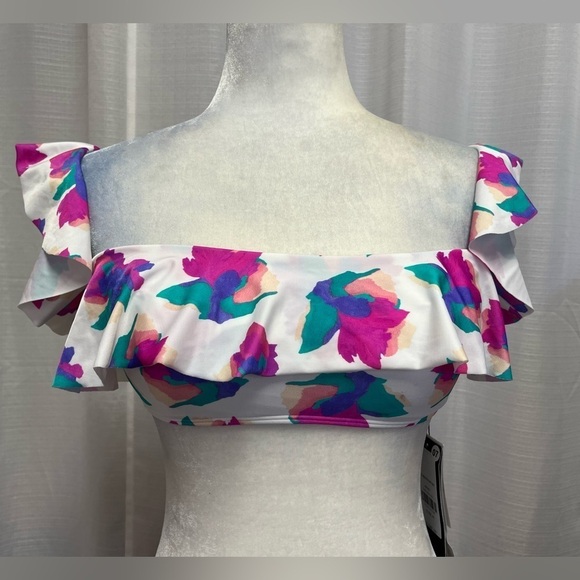 Vix Paula Hermanny floral swim top NWTsize medium